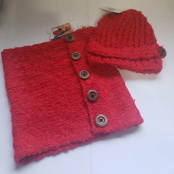Simply Noelle Accessories - Simply Noelle knit hat & neckwrap set